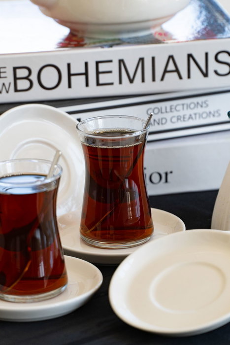 Hermia Juego de 6 platos de porcelana Rüya Yalın de 12 cm Hermia Juego de 6 platos de porcelana Rüya Yalın de 12 cm